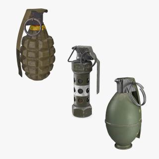 Grenades Collection 3D model