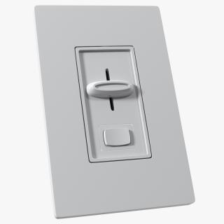 3D model European Standard Light Switch