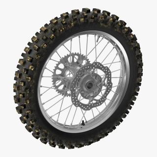 3D Motocross Motorcycle Rear Wheel