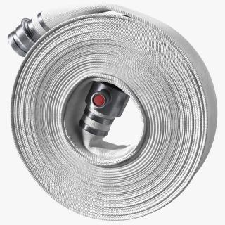 Fire Hose White Canvas 3D