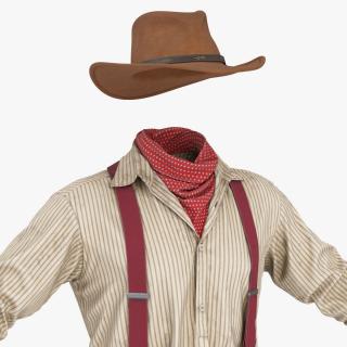 Wild West Mens Clothes 3D