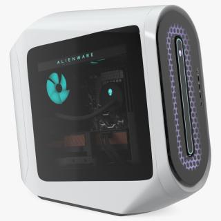 Alienware Aurora Gaming Desktop White 3D