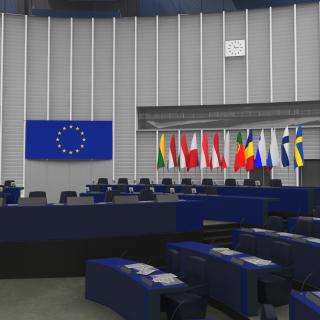 European Parliament Hemicycle Chamber 3D