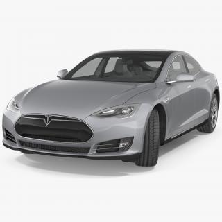 Tesla Model S 75D 2015 Rigged 3D model