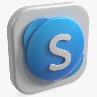 3D model Skype Icon