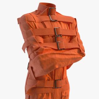 Straitjacket Restraint Apparel Orange 3D