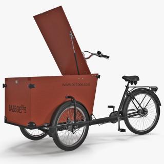 3D Babboe Transporter Cargo Bike Rigged