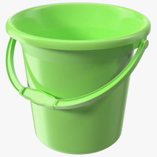 3D Plastic Bathroom Bucket model