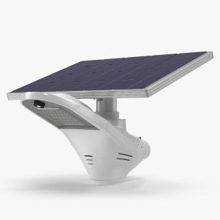 3D model Solar LED Street Light with Battery