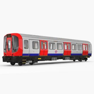 3D model London Subway Train S8 Locomotive Rigged