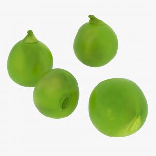 Dried Green Peas Collection 3D