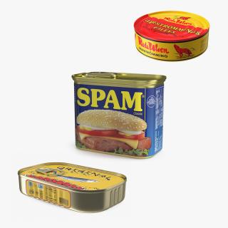 Canned Food Closed Collection 3D model