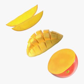 3D model Cut Mango Collection