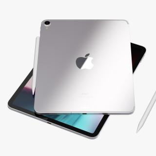 3D iPad Pro 2019 11 inch Silver model
