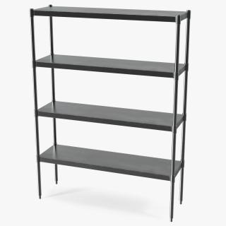 3D model Industrial Metal Shelving Unit