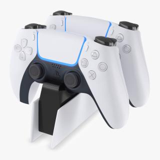 DualSense Wireless Game Controller on Charging Station 3D model