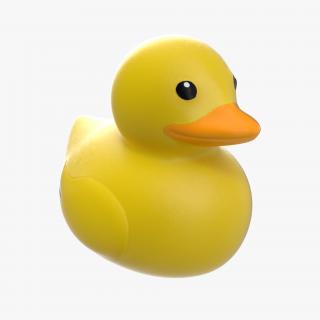 3D Yellow Rubber Duck model