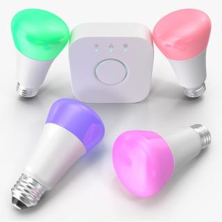 3D model Bluetooth Hue Color Ambience Lights