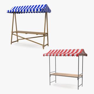 Market Stalls Collection 3D model