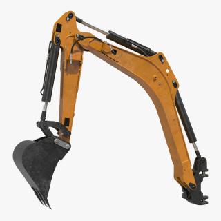 Excavator Boom and Arm Rigged 3D model