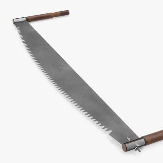 Two Person Lynx Brand 5ft Crosscut Saw Old 3D