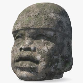 3D Olmec Colossal Head Old model