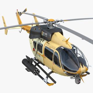 3D model Armed Aerial Scout 72X Helicopter Rigged