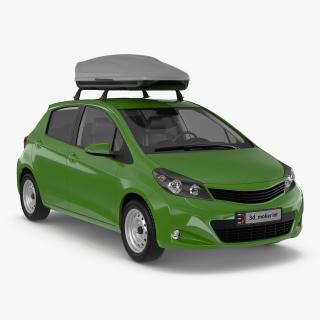 3D model Hatchback with RoofBox Generic