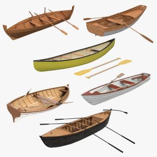 3D model Rowing Boats Collection 4