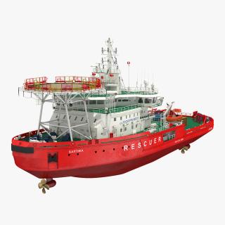 Asymmetric Icebreaker Baltika Oblique 3D