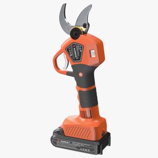 3D Orange Komok Cordless Pruner model