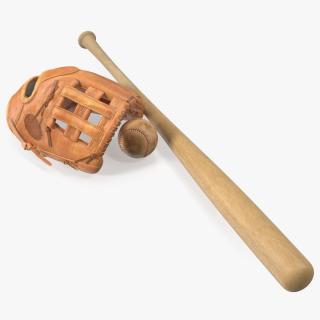 3D Baseball Equipment Set Fur