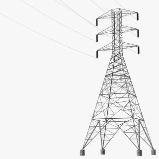 3D Electric Power Transmission Tower model