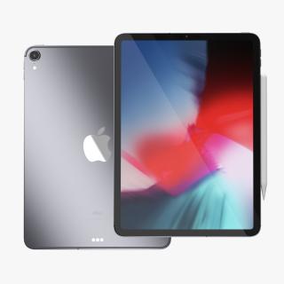 Space Gray iPad Pro 2019 11 inch 3D