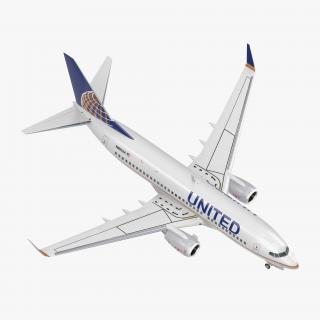 3D model Boeing 737-700 United Airlines