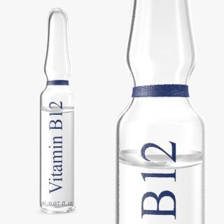 3D Vitamin B12 Cyanocobalamin 2ml Ampoule model