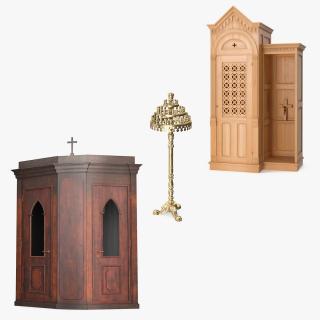 Confessional Traditional Accessories Collection 3D