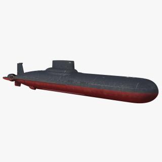 Akula Project 941 Typhoon Class Ballistic Missile Submarine 3D model