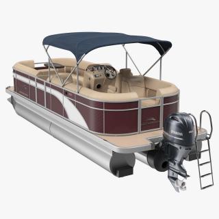3D model Bennington SX25 Pontoon Boat Rigged