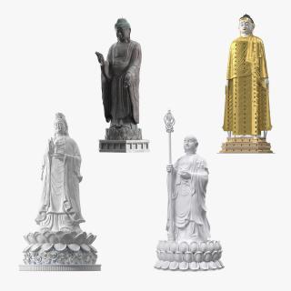 Buddha Statues Collection 5 3D