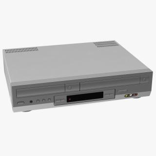 3D Combo Player Video Cassette Recorder Rigged model