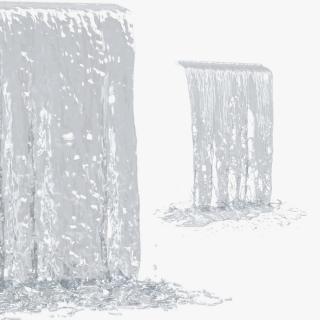 Falling Water Streams Collection 3D