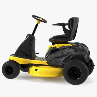 3D Electric Riding Lawn Mower Rigged model