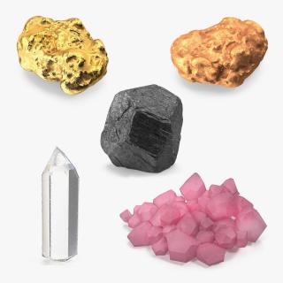 3D Minerals Collection 3