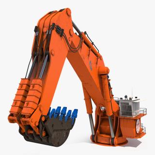 3D model Backhoe Dredger Backacter 1100