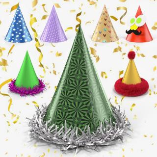 3D Party Hats Collection