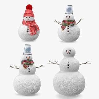 Snowmans 3D Models Collection 3D model