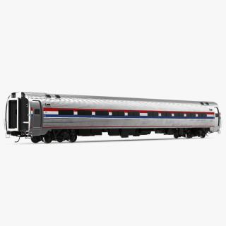 3D Railway Carriage Passenger Train Car