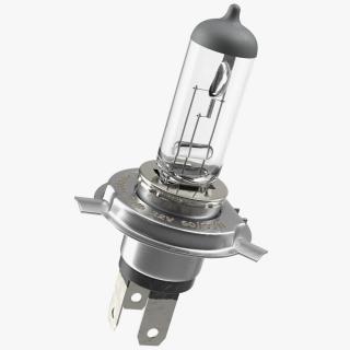 Automotive H4 Halogen Light Bulb 3D