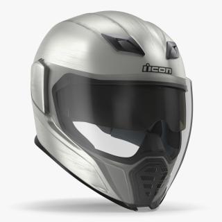 3D Full Face Motorcycle Helmet Icon Airflite Quicksilver model